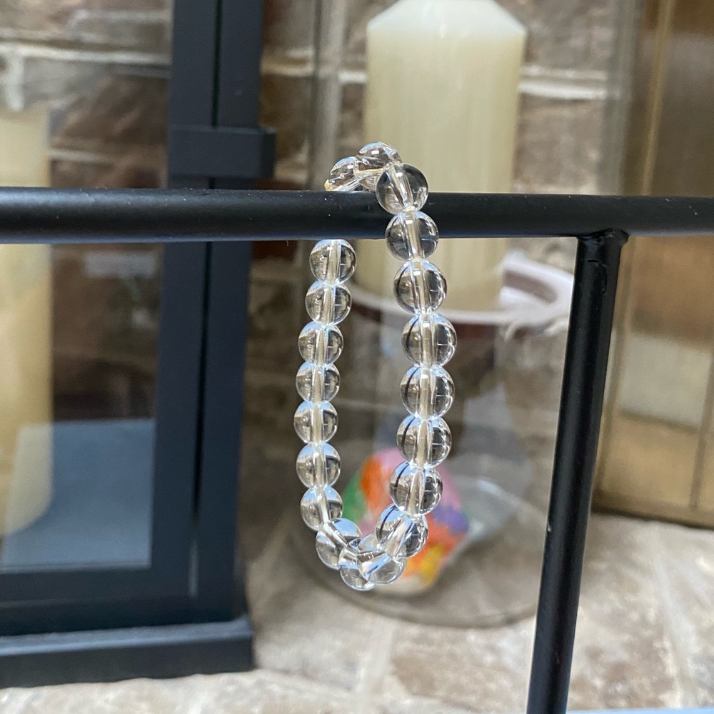 Crystal Clear Beaded Bracelet